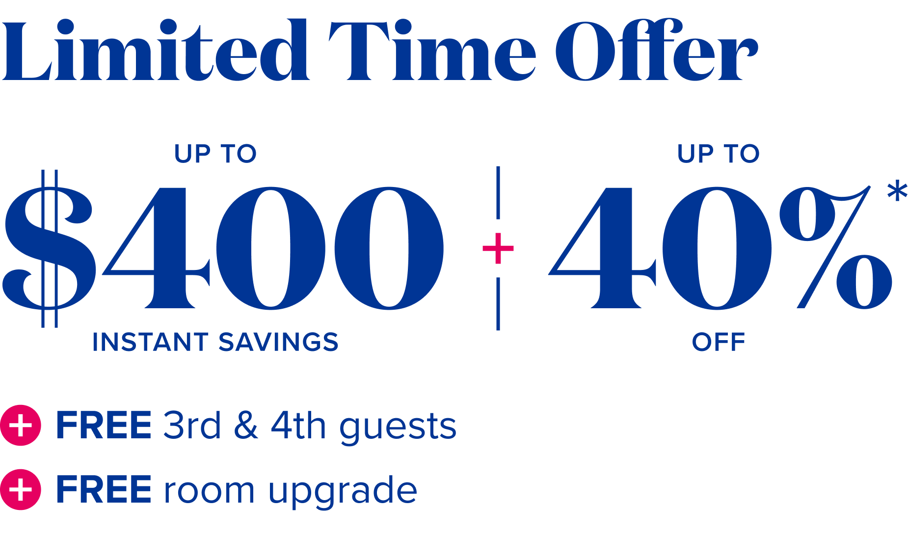 limited time offer up to $400 instant savings  lockup