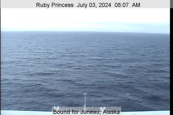 A live picture from the bridge of the Ruby Princess