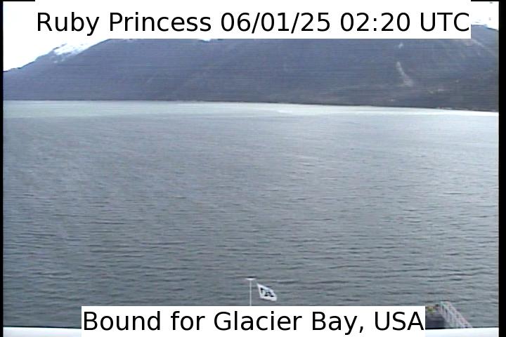 A live picture from the bridge of the Ruby Princess